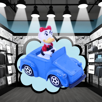 Vintage Daisy Duck Cabrio Modell 1:43 (Esci 1983) – Die-Cast Disney